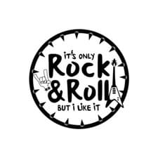 Image of It's only rock and roll but i like it Iron on Transfer patch for fabrics music