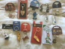 Image of OFFICIAL SOCCER CLUB CREST KEY RINGS EPL LA LIGA SERIE A