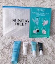 Image of Sunday Riley Wave of Hydration Gift Set Skincare Kit New Authentic