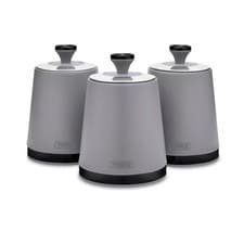 Image of Tower T826137GRY Sera Set of 3 Canisters Grey