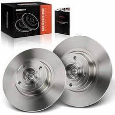 Image of 2x Solid Brake Discs Rear 270mm for Renault Megane II Scenic II 03-09 7701207898