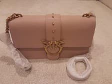 Image of Pinko Women's Love One Classic Vitello Seta Shoulder Handbag