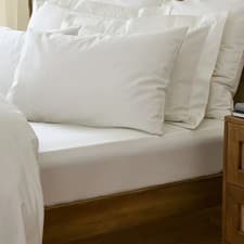 Image of Luxury 1000 Thread Count 100% Pure Cotton Sateen Deep Fitted Sheet Super Soft
