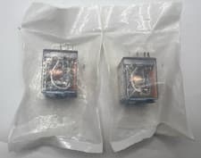Image of 2 Releco Plug In Latching Power Relay, 24V ac Coil, 5A Switching Current, DPDT