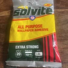 Image of Free P&P Solvite All Purpose Wallpaper Adhesive Hangs up to 10 rolls 1x185g