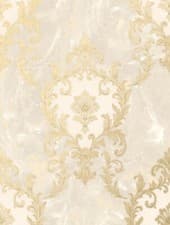 Image of Rasch Sienna Damask Vasari Metallic Italian Beige Luxury Wallpaper 534368