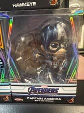 Image of Hottoys Cosbaby Captain America (Battling Version) Avengers Endgame COSB645