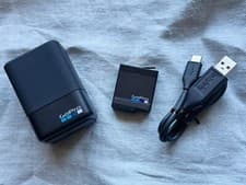 Image of Genuine GoPro Hero7 6 5 Black Dual Battery Charger + Battery Official Accessory