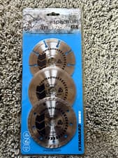 Image of OX Tools Diamond Blade 2XTriple Packs 115/22.23mm Multicoloured X3-GTT-115/22