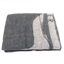 Image of Ted Baker Jacquard Magnolia Throw Black 150cm x 180cm