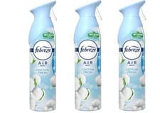 Image of Febreze Air Freshener Aerosol Spray, Cotton Fresh, 300ml, Pack of 3