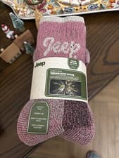 Image of Jeep Ladies Cotton Rich Terrain Boot Socks Cushioned Sole BNWT x 3