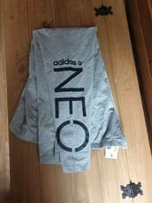 Image of ADIDAS NEO XL LEGGINGS TIGHTS GREY BLACK LETTERS