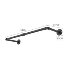 Image of Clothing Rack w/ Wheels Rolling Clothes Rail Stand Metal Storage Shelf Hanger A