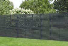 Image of Forest 6ft x 6ft Fence Panel Pack Contemporary Grey Slatted Fencing Free Del