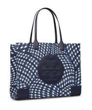 Image of NWT Tory Burch ELLA PRINTED TOTE Navy