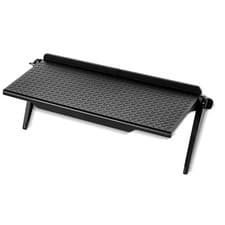Image of No-Drill PVC Shelf for Monitor and Books - Stable Space-Saving Desktop Solution