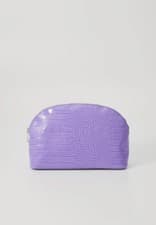 Image of TED BAKER Crocana Imitation Croc Wash bag in Lilac BNWT RRP £40