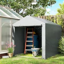 Image of 1.6x2.2m Garden Storage Shed Portable Tent Motorbike Tool Equipment Bike Shelter