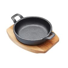 Image of Artesa Cast Iron Sizzle Gratin With Board