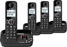 Image of Alcatel F860 Voice Quad-Cordless Phone Answering Machine Call Blocking Telephone