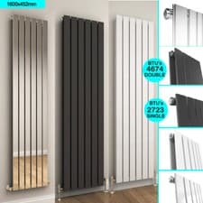 Image of Vertical Flat Panel Designer Radiator 1800 1600 mm Central Heating Tall Rads