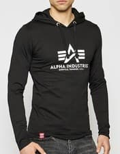 Image of BNWT Alpha Industries “Heavy” Light Weight Basic Hoodie XL Fits M PTP 21.5”