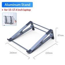 Image of ORICO Vertical Laptop Stand Aluminium 13-17" Laptop Riser Holder for MacBooks