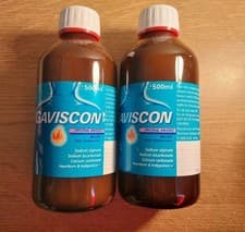 Image of TWO 500ml bottles of Gaviscon original Liquid Aniseed Flavour - 1000ml total