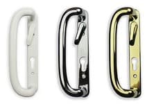 Image of Patio Door Handle Mila Upvc Sliding Patio Door 109mm Fixing 92mm Pz Reversible