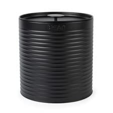 Image of Russell Hobbs Bread Bin Ribbed Large Kitchen Canister Countertop Storage Black