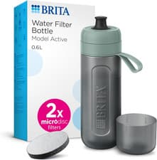 Image of BRITA Sports Water Filter Bottle Model Active Dark Green (600Ml) Incl. 2X Microd