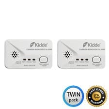 Image of Kidde Carbon Monoxide Alarm 2030-DCR CO Detector With Batteries, Twin Pack of 2