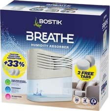 Image of Bostik Breathe Dehumidifier, Humidity and Moisture Absorber,Covers Up To 25m2