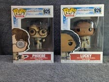 Image of Phoebe & Lucky Funko Pop Vinyl Figure Bundle Ghostbusters Afterlife #925 #926
