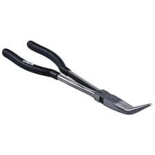Image of Long Nose 45° Bent Tip Pliers 11" (275mm) CR-V Steel | Non-Slip Grip, Precision