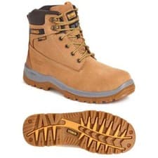 Image of DeWalt Mens Titanium Leather S3 WR Safety Steel Toe Lace Up Boots Sizes 6 to 12