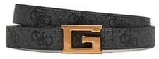 Image of Guess Noreen Adjustable Leather Reversible Pant Women Belt In Coal S - L