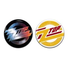 Image of 2x ZZ Top Blues Hard Rock 70's 80's 25mm / 1 Inch D Pin Button Badges