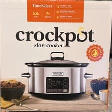 Image of Crockpot TimeSelect 5.6L Digital Slow Cooker CSC066 - Brand New -