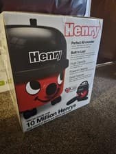 Image of Numatic Henry HVR160 Bagged Cylinder Vacuum Cleaner - Red