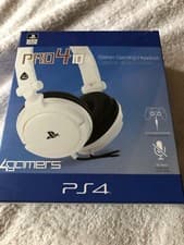 Image of 4Gamers Stereo Gaming Headset PS4/PS Vita - White