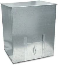 Image of Galvanised Steel Metal Coal Bunker Heavy Duty Coal Fuel Storage 125KG -5 BAGS of