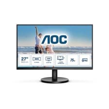 Image of AOC 27 Inch LED Monitor 2560 x 1440 QHD 75Hz 4ms Black (Q27B3MA)