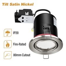 Image of Fire Rated Recessed LED GU10 Flush Ceiling Spot Lights Down lights IP65 Bathroom