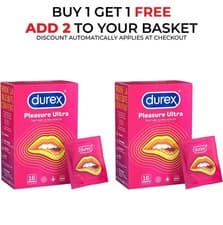 Image of Buy1Get1 Durex Pleasure Ultra Textured Condoms - 16 Pack