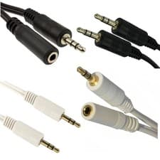 Image of 1m-20m 3.5mm Stereo Jack Male AUX Cable Headphone Extension Audio 3.5 mm Lead