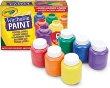 Image of CRAYOLA Washable Paints - Assorted Colours Pack of 6 | Perfect for Any Arts &...