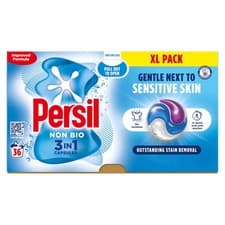 Image of Persil Non Bio 3 in 1 Washing Capsules Laundry Capsules Gentle Next to Sensitive