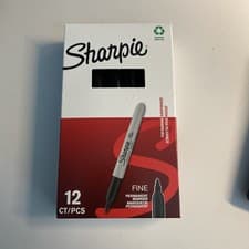 Image of Box of 12 Black Sharpie Permanent Marker